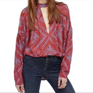 Free People Walking on a Dream Tunic shirt- size Small